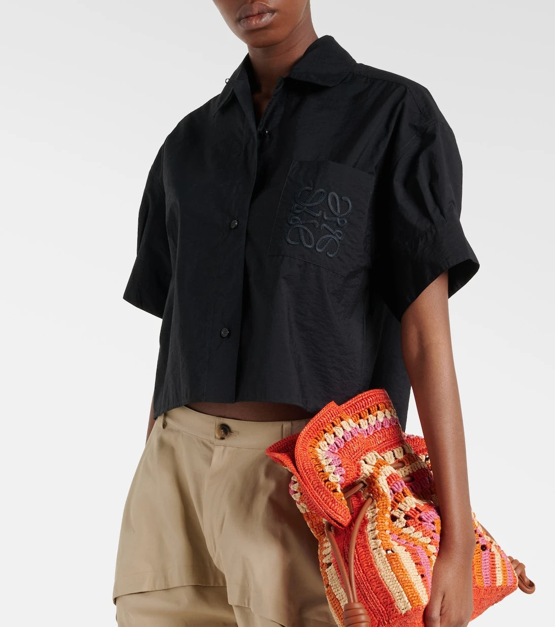 Loewe - Paula's Ibiza Anagram cotton-blend shirt