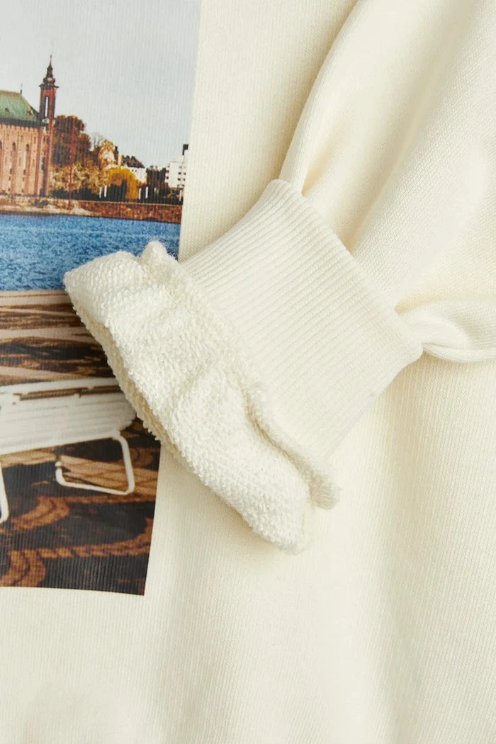 Mini Rodini City hall Çocuk Pamuklu Sweatshirt