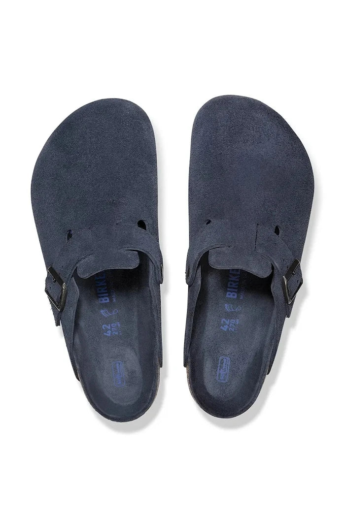 Birkenstock чехли сабо от велур Boston