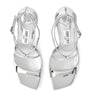 Jimmy Choo Silver Azia 95 Leather Heeled Sandals
