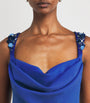 Safiyaa Blue Embellished Melina Gown