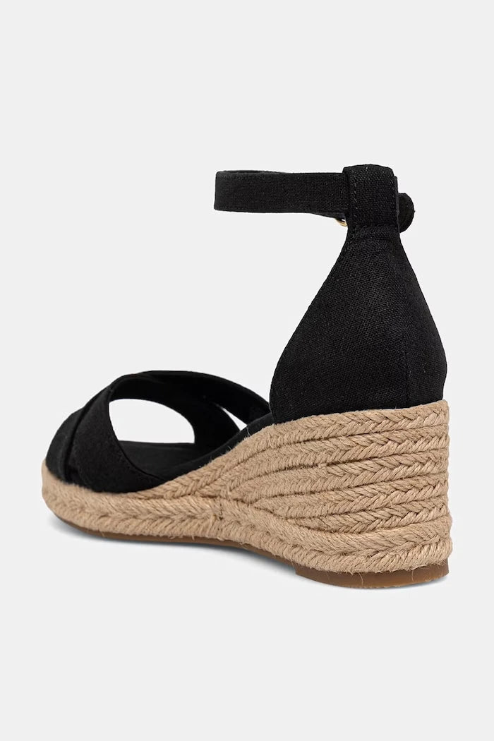 Tommy Hilfiger MID WEDGE ESPAD X CROSS Dolgu Topuk Sandalet