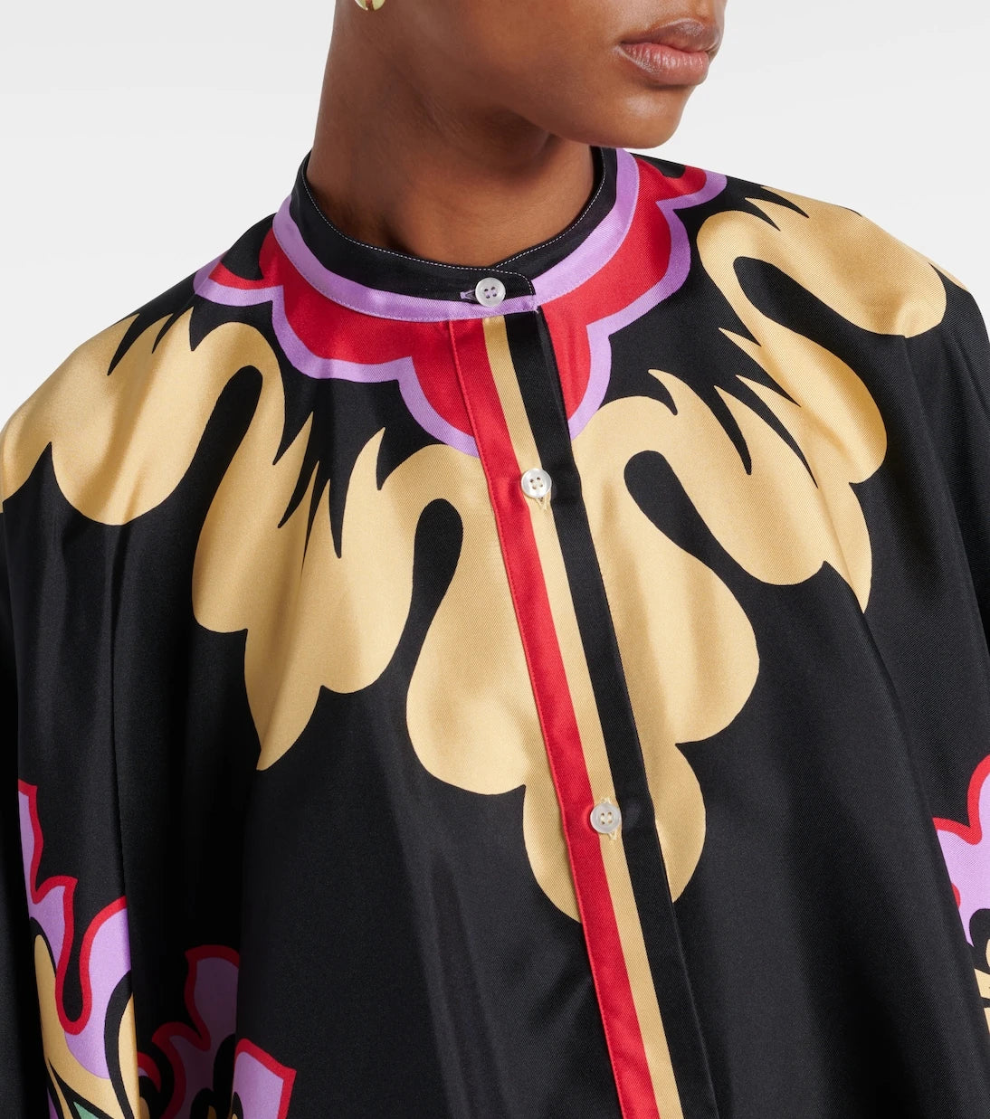 La DoubleJ - Foulard printed silk blouse