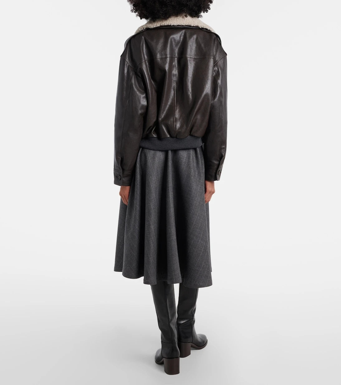Brunello Cucinelli - Virgin wool midi skirt