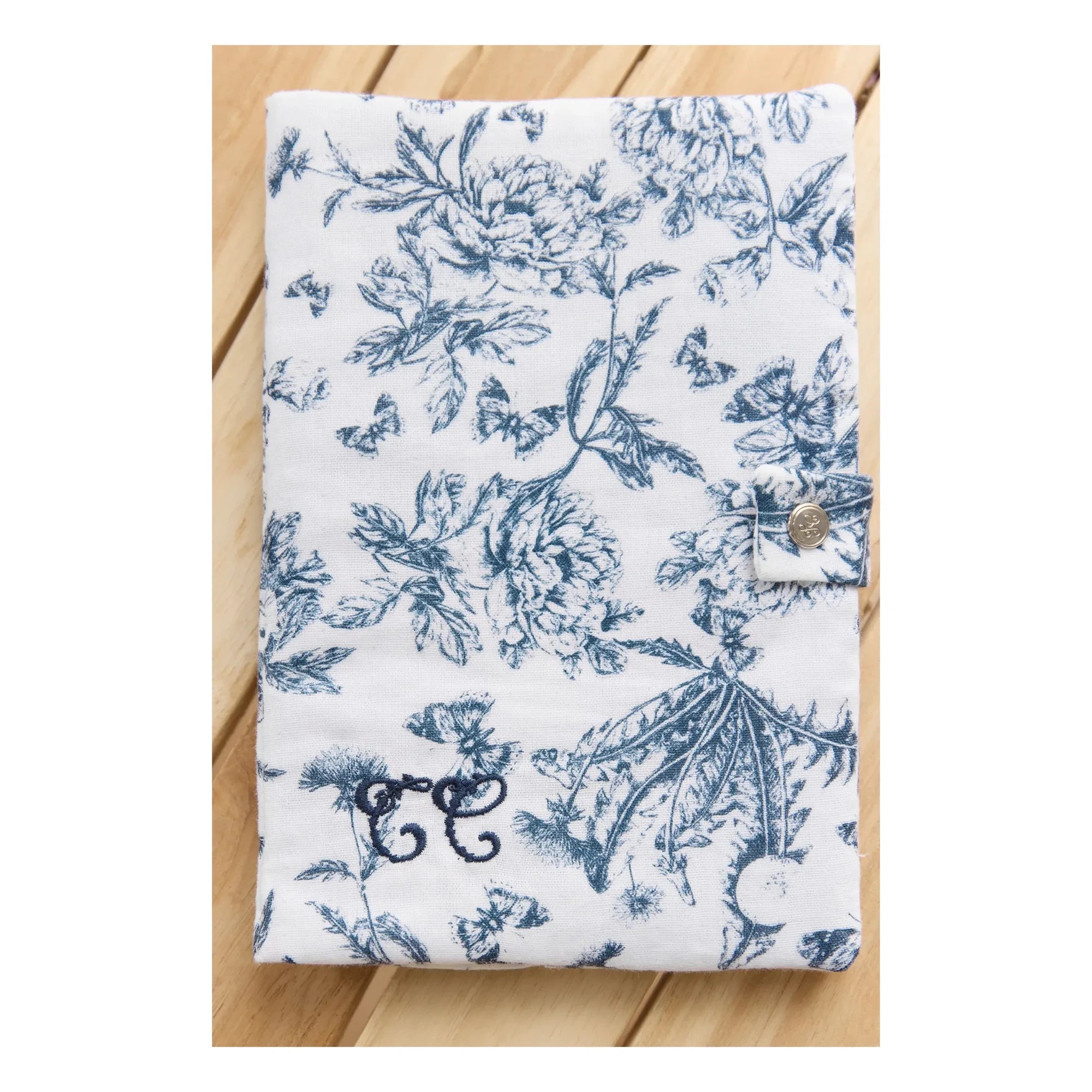 Tartine et Chocolat - Toile de Jouy health book cover | Navy blue