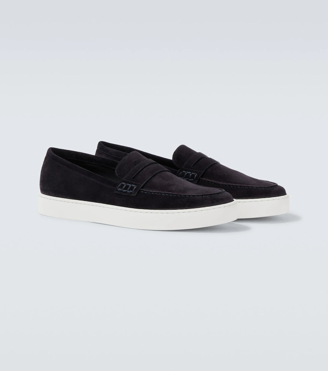 Manolo Blahnik - Ellis suede penny loafers