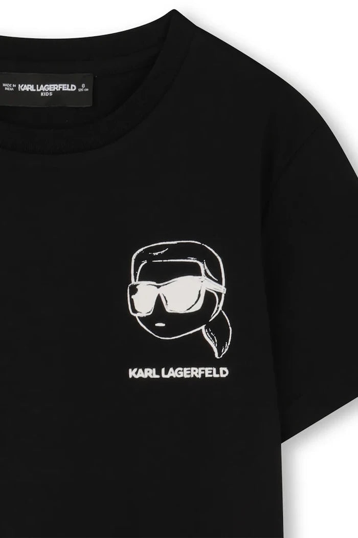 Детска памучна тениска Karl Lagerfeld