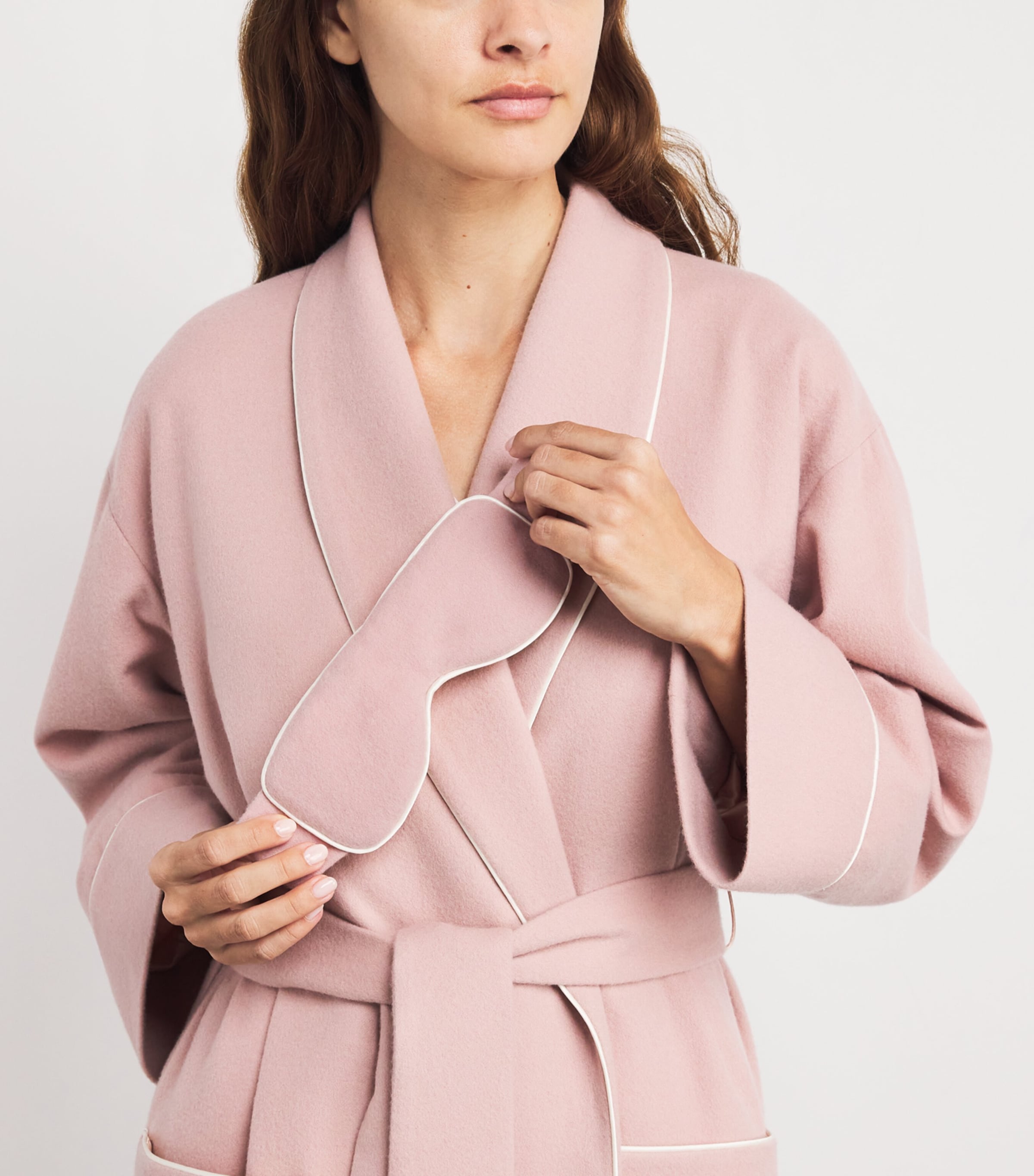 Pink Cashmere-Silk Eye Mask