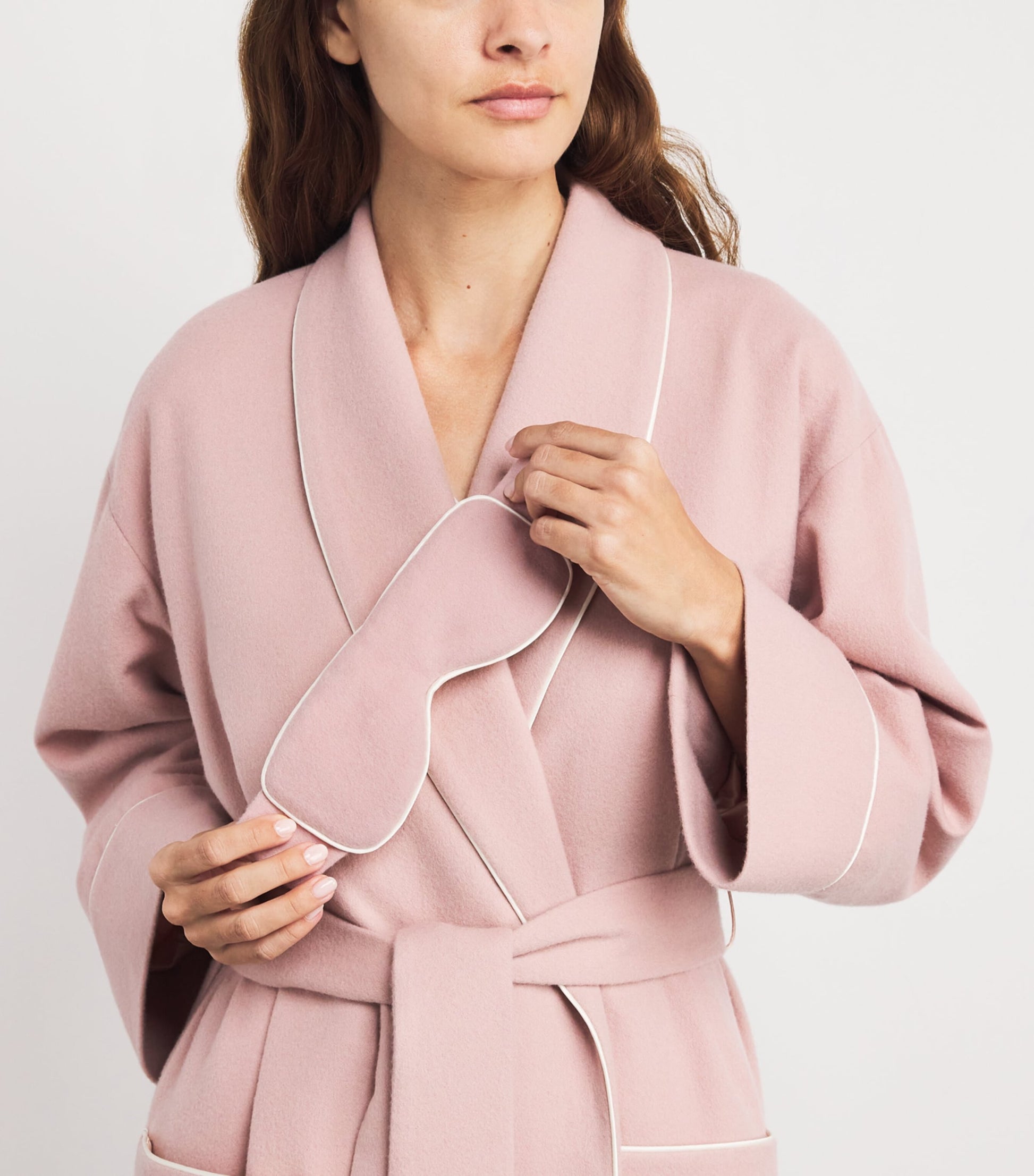 Pink Cashmere-Silk Eye Mask