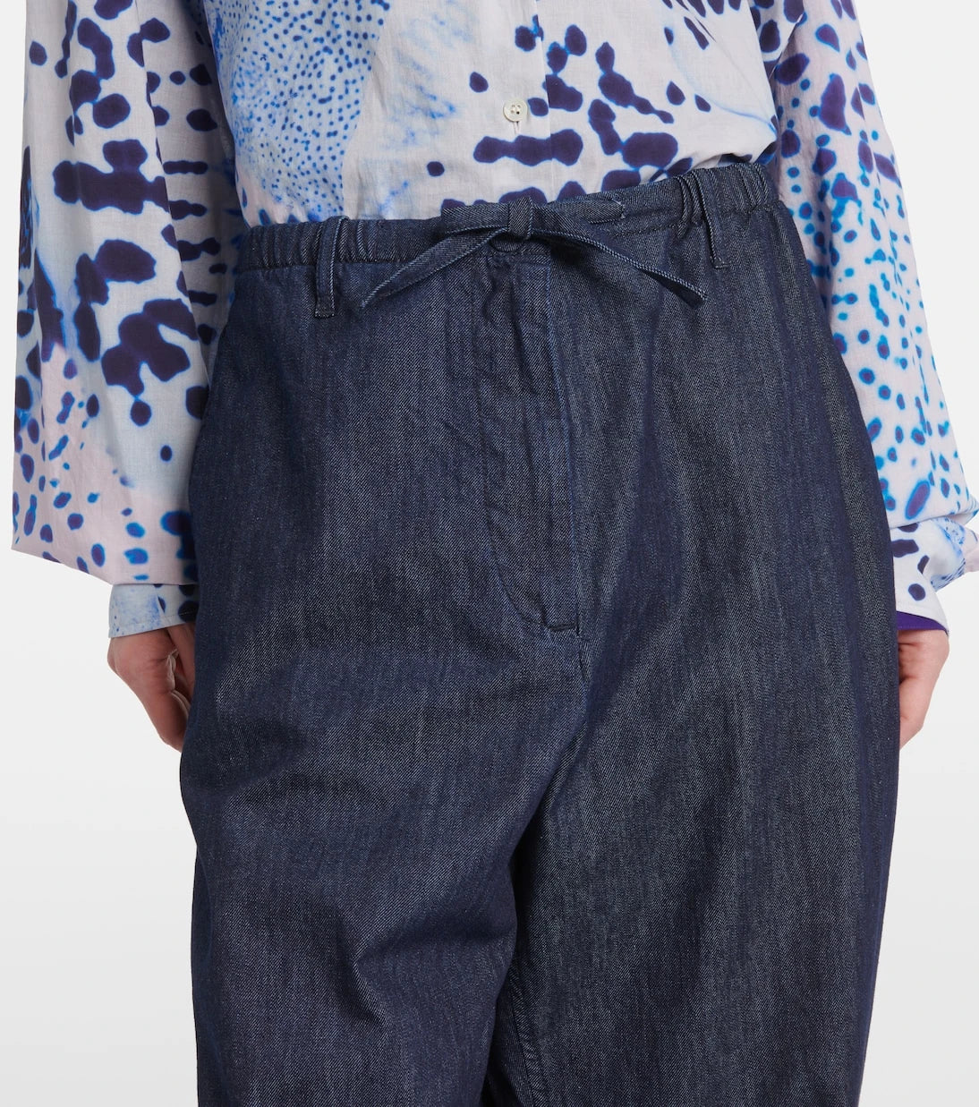 Dries Van Noten - Denim straight pants