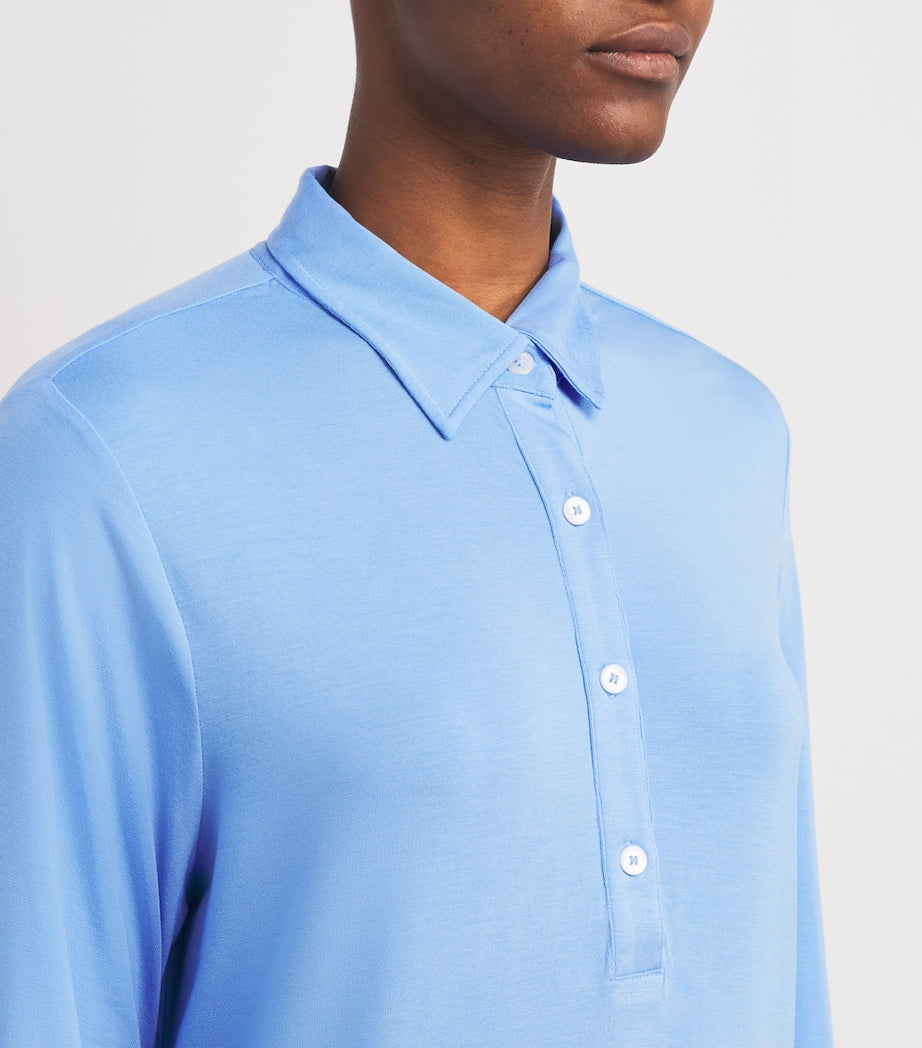 Blue Stretch-Modal Gisele Sleep Shirt