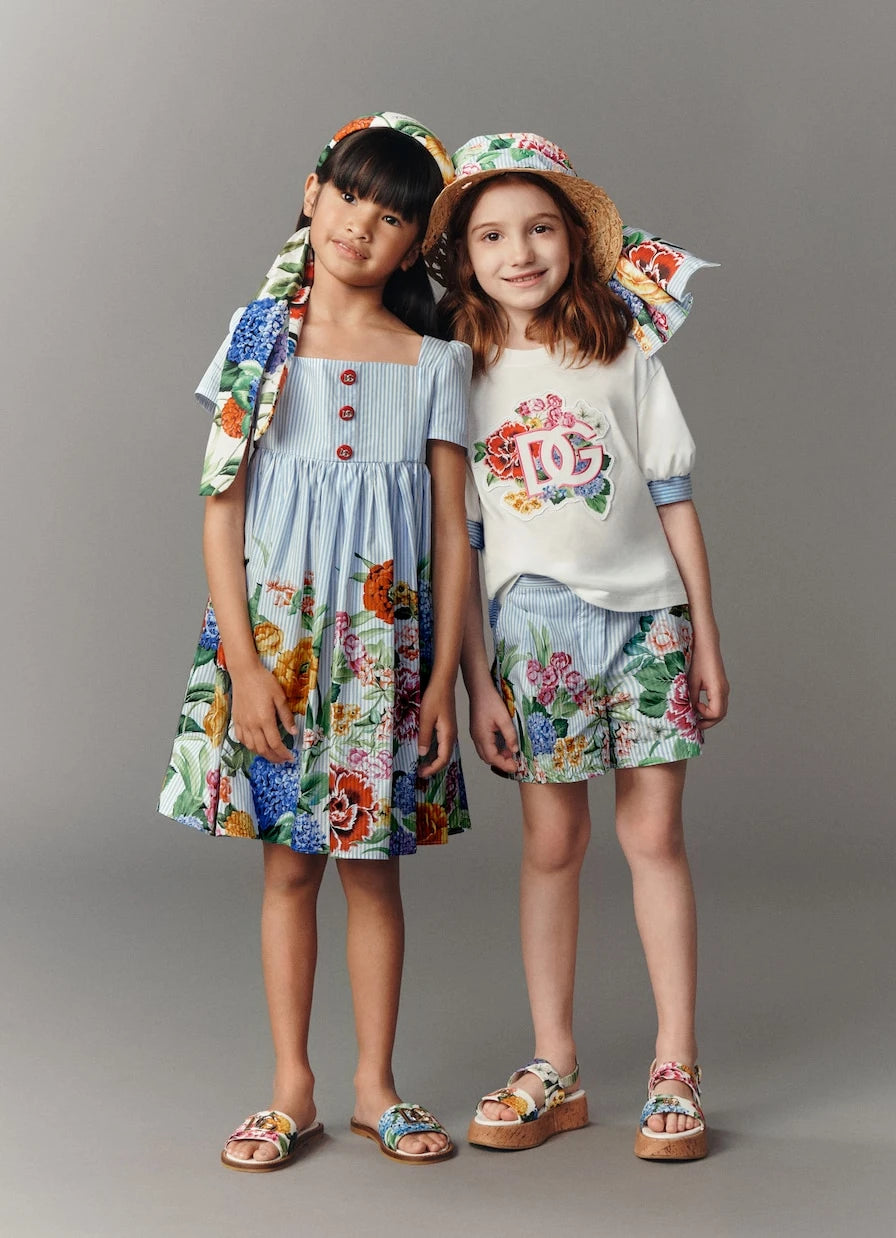 Dolce&Gabbana Kids - Floral cotton shorts