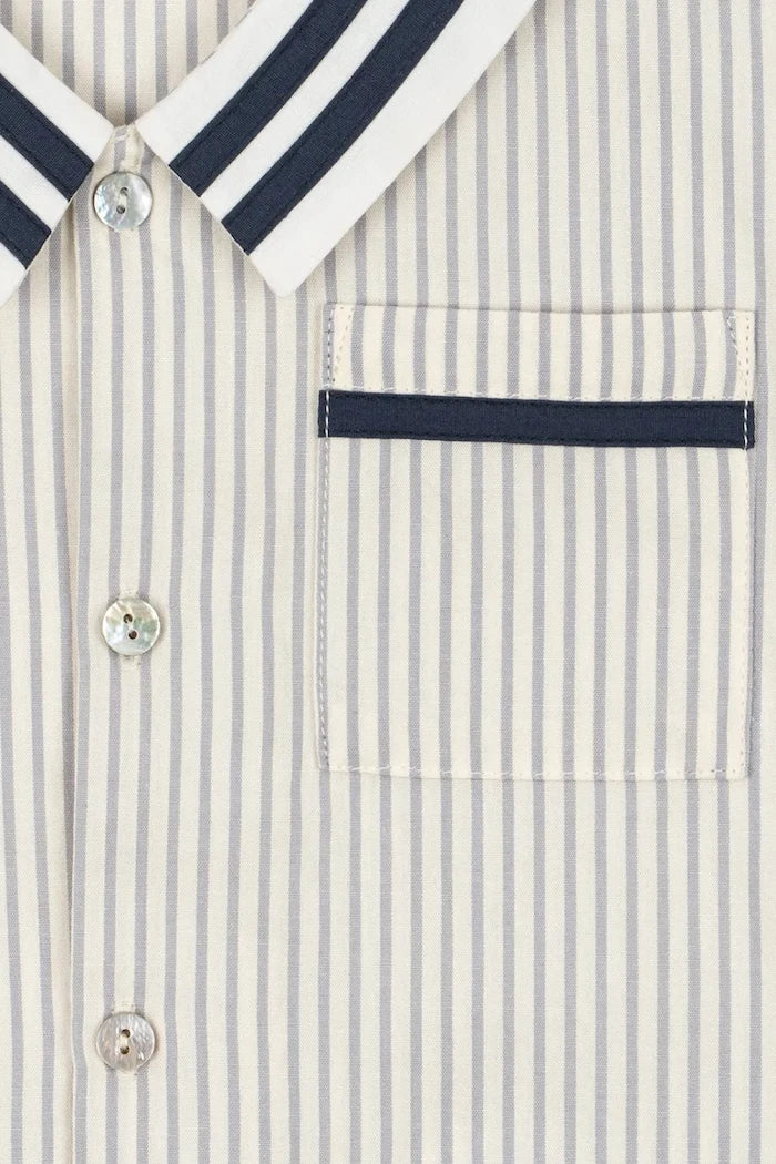 Konges Sløjd ALLIE SAILOR SHIRT GOTS pamuk çocuk gömleği