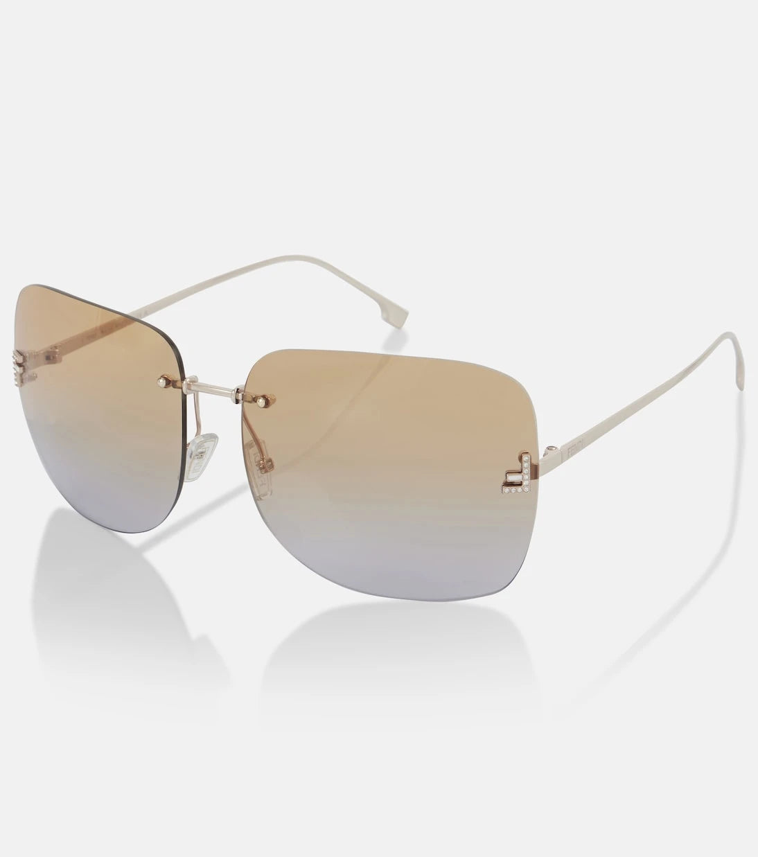 Fendi - Fendi First Crystal square sunglasses