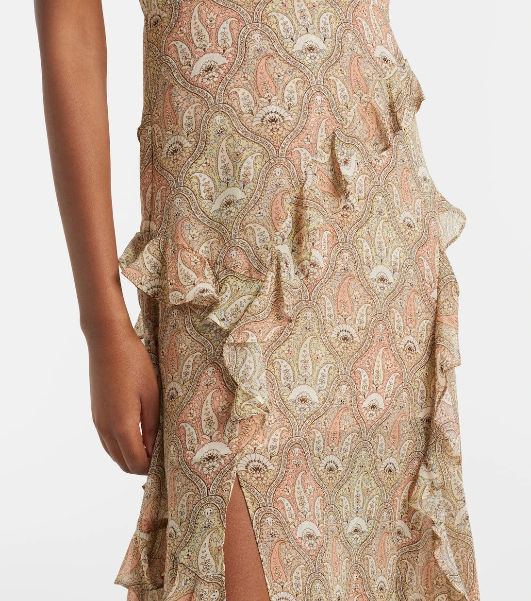 Veronica Beard - Avenel printed ruffled silk midi dress