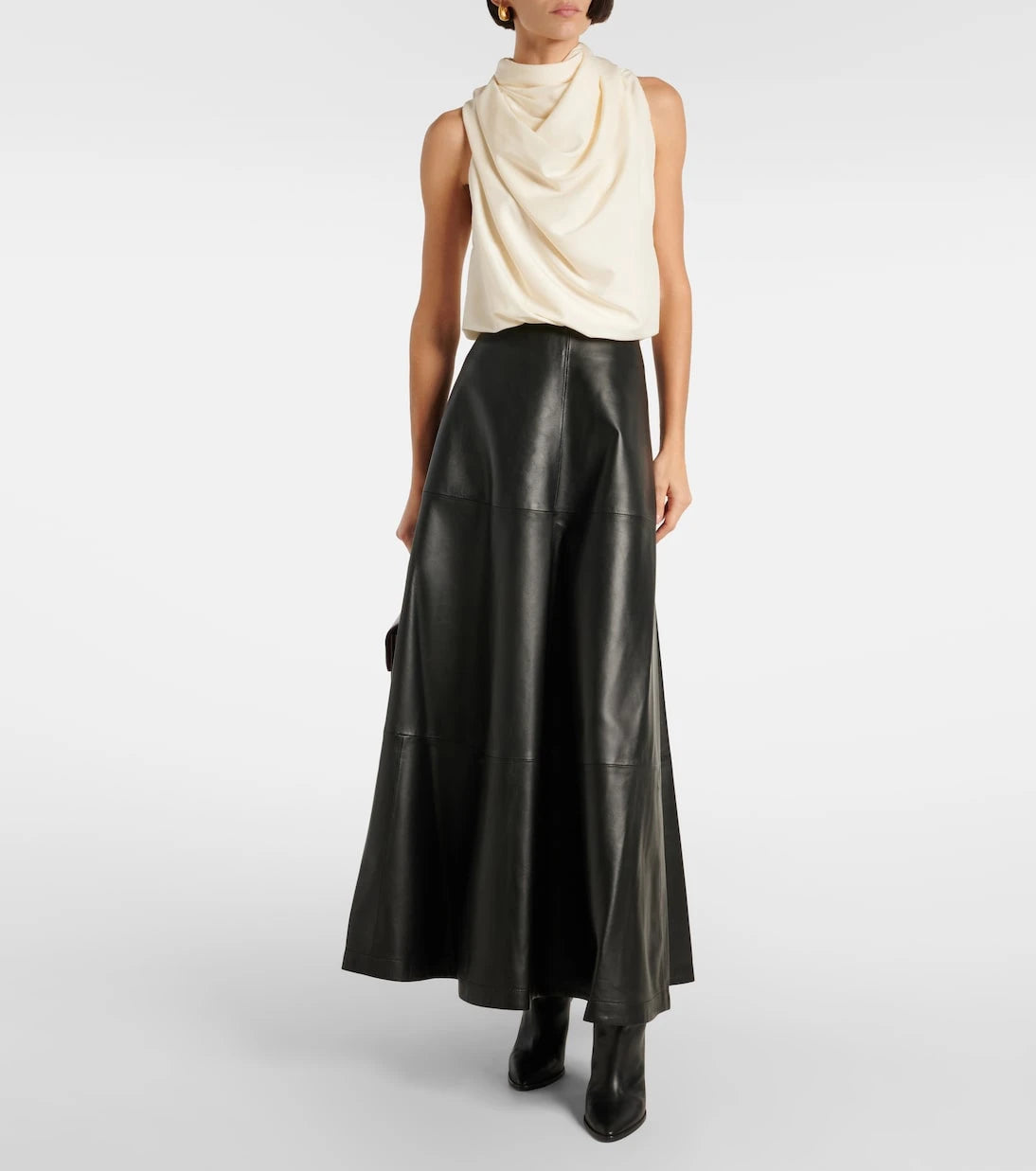 Altuzarra - Varda leather midi skirt