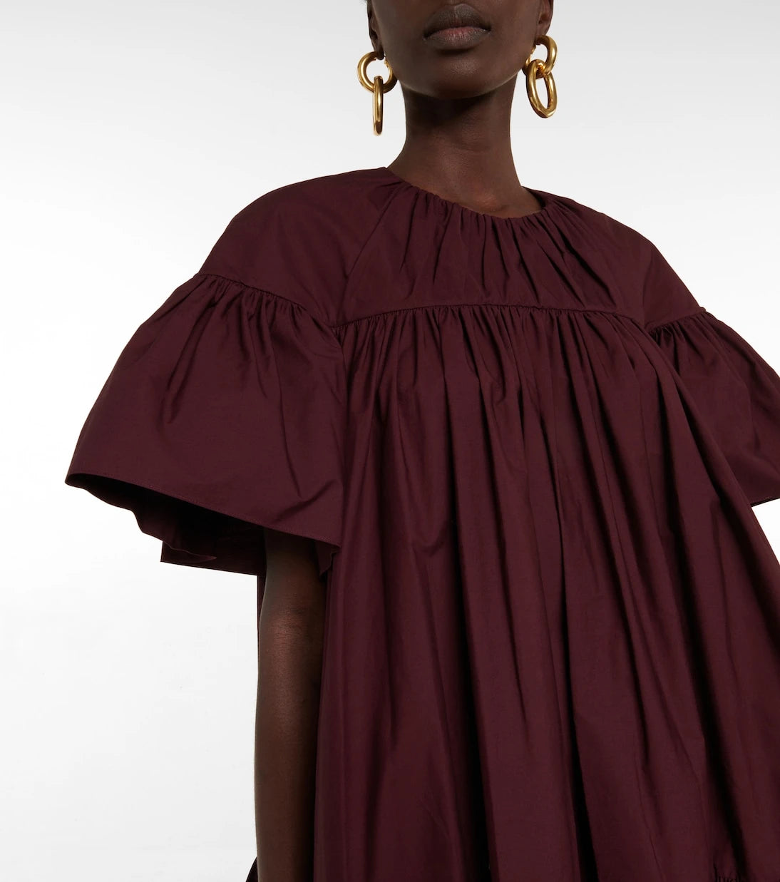 Roksanda - Zuri pleated cotton minidress