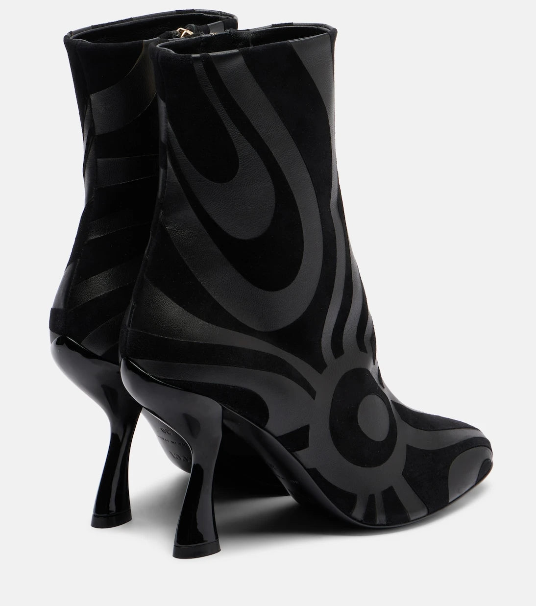 Pucci - Marmo suede and leather ankle boots