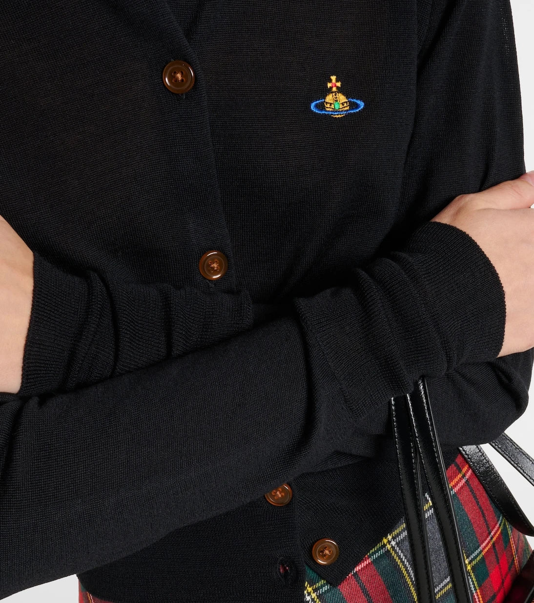 Vivienne Westwood - Bea cropped wool and silk cardigan