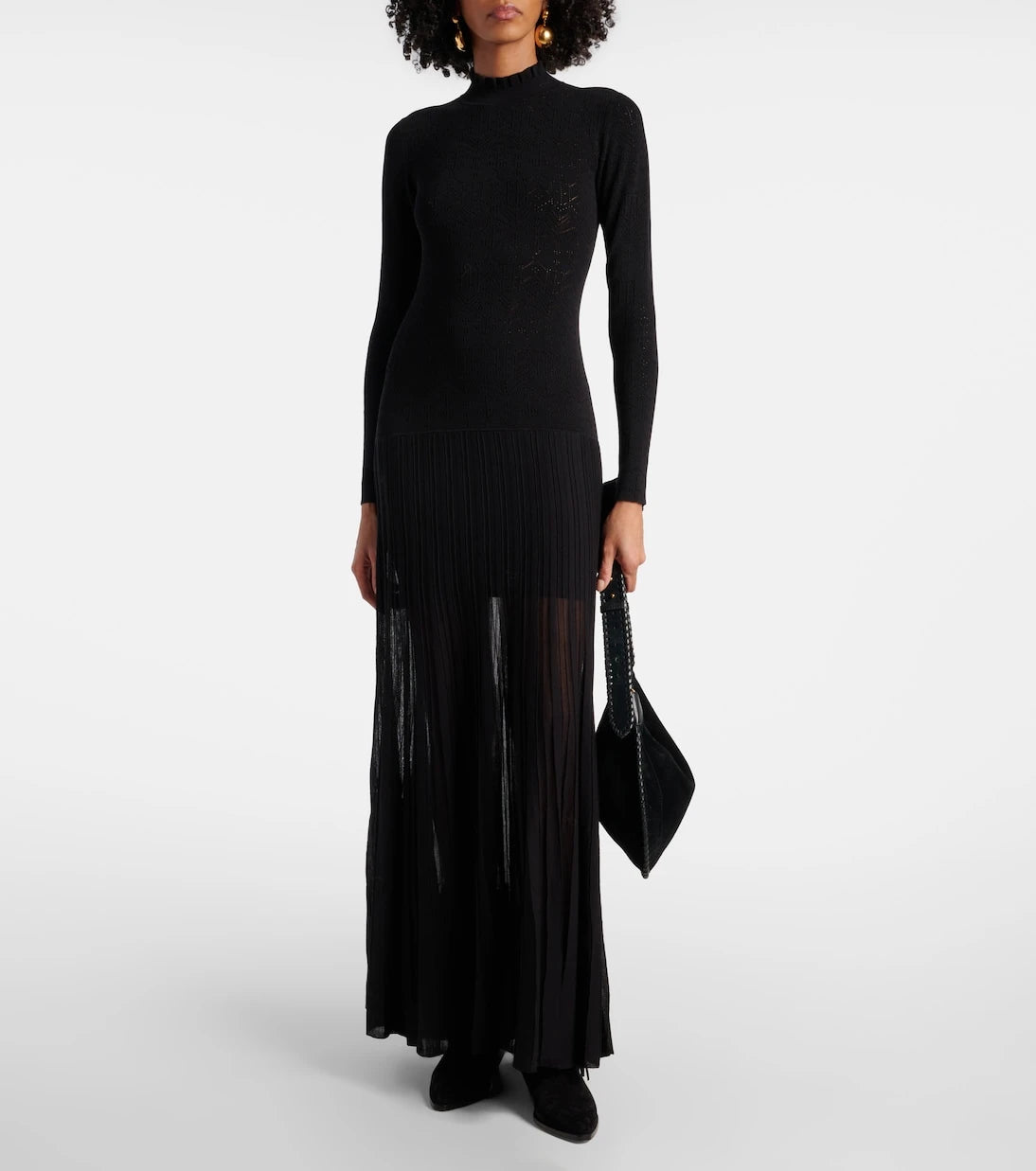 Isabel Marant - Gisole pointelle turtleneck maxi dress