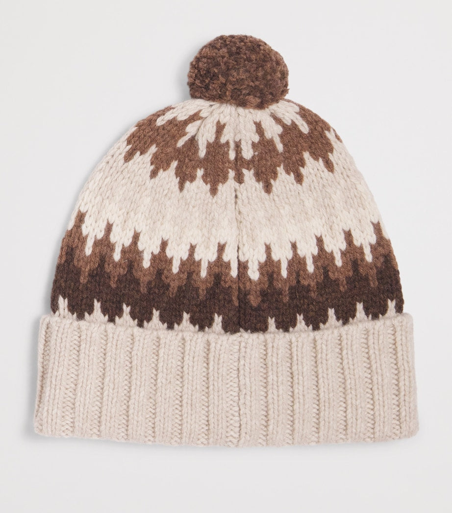 Polo Ralph Lauren Ivory Wool-Blend Pom-Pom Colorado Beanie