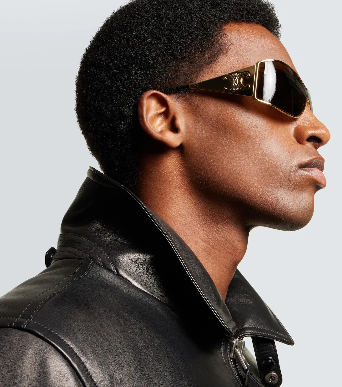 Celine Eyewear - Triomphe Metal Racer rectangular sunglasses