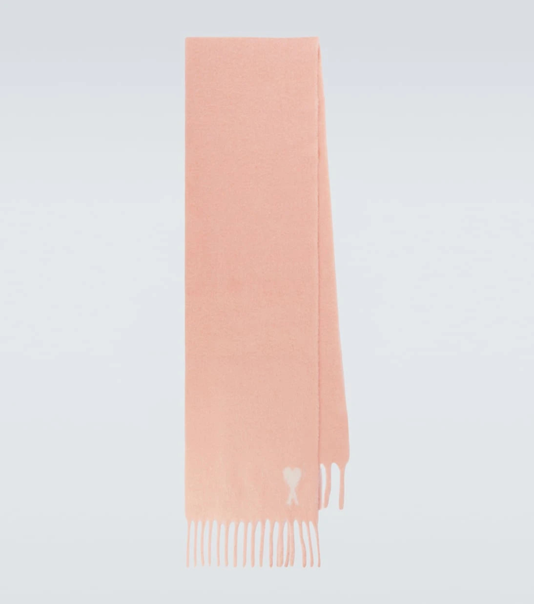 Ami Paris - Ami de Cœur alpaca and wool-blend scarf