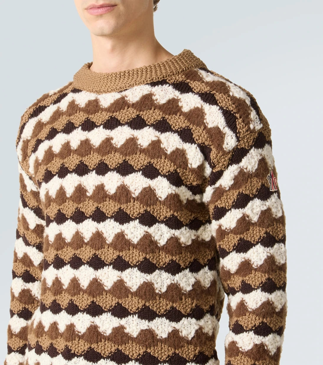 Moncler Grenoble - Wool and alpaca-blend jacquard sweater