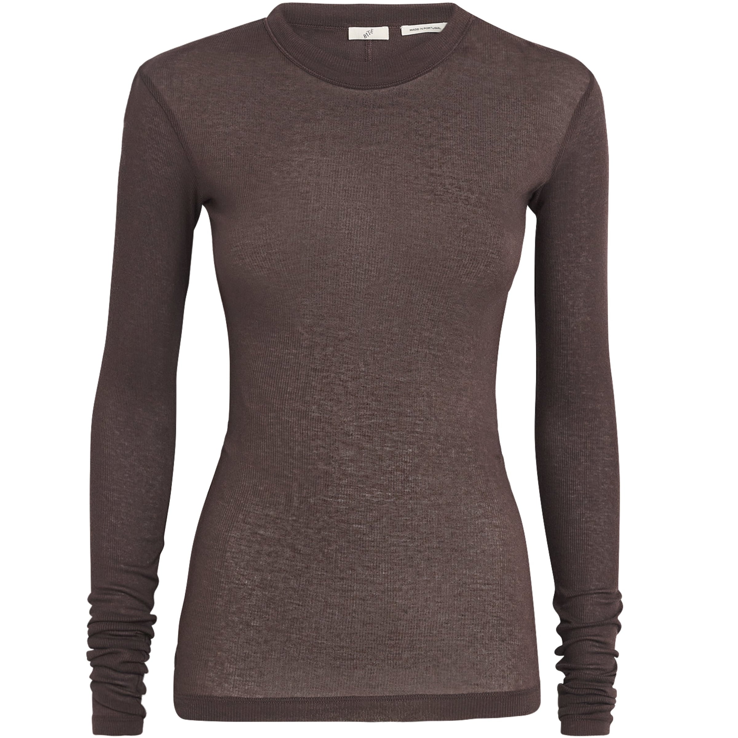 Cotton Jersey Top Burgundy