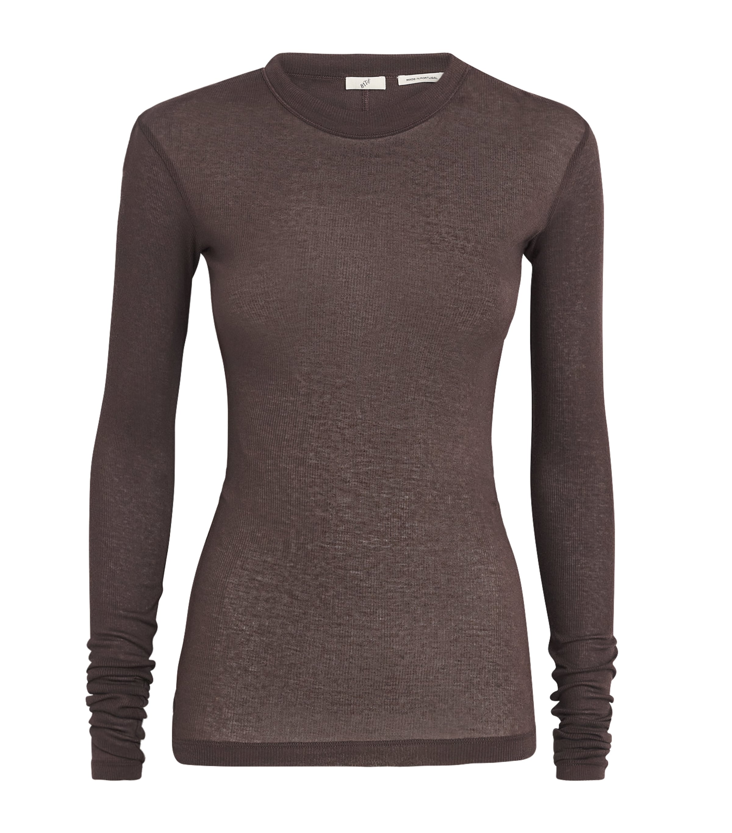 Cotton Jersey Top Burgundy