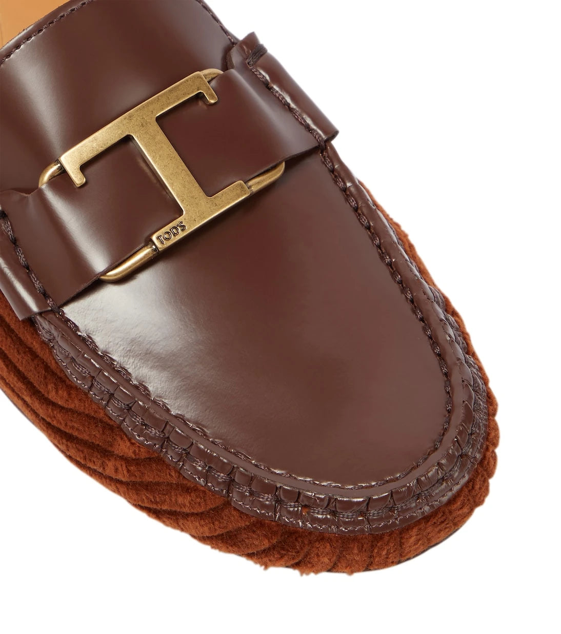 Tod's - Gommino leather and velvet loafers