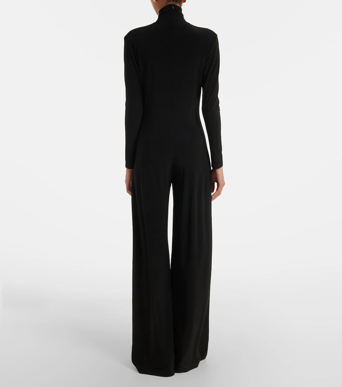 Norma Kamali - Turtleneck jersey jumpsuit