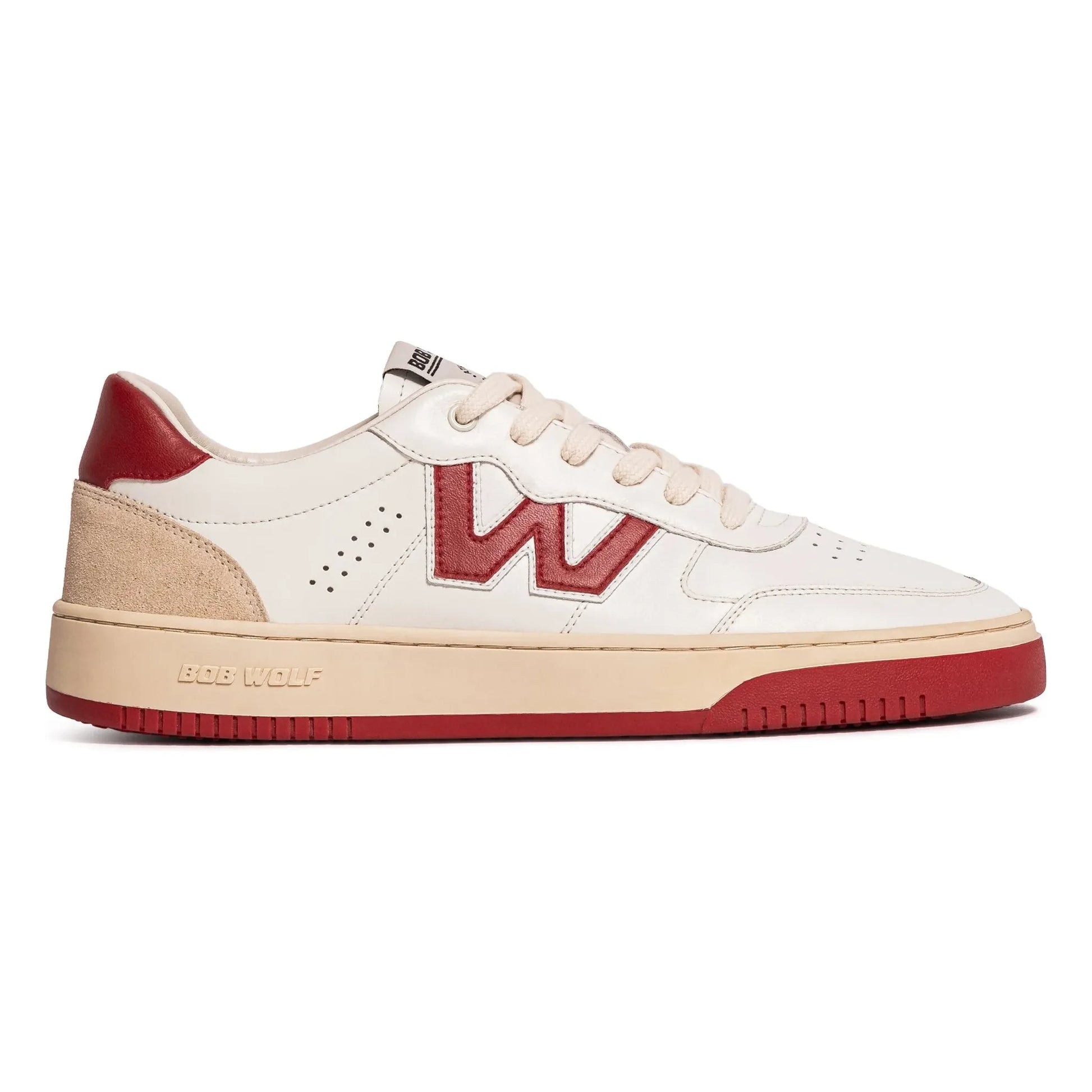 Bob Wolf - Legacy Leather and Suede Sneakers | Red
