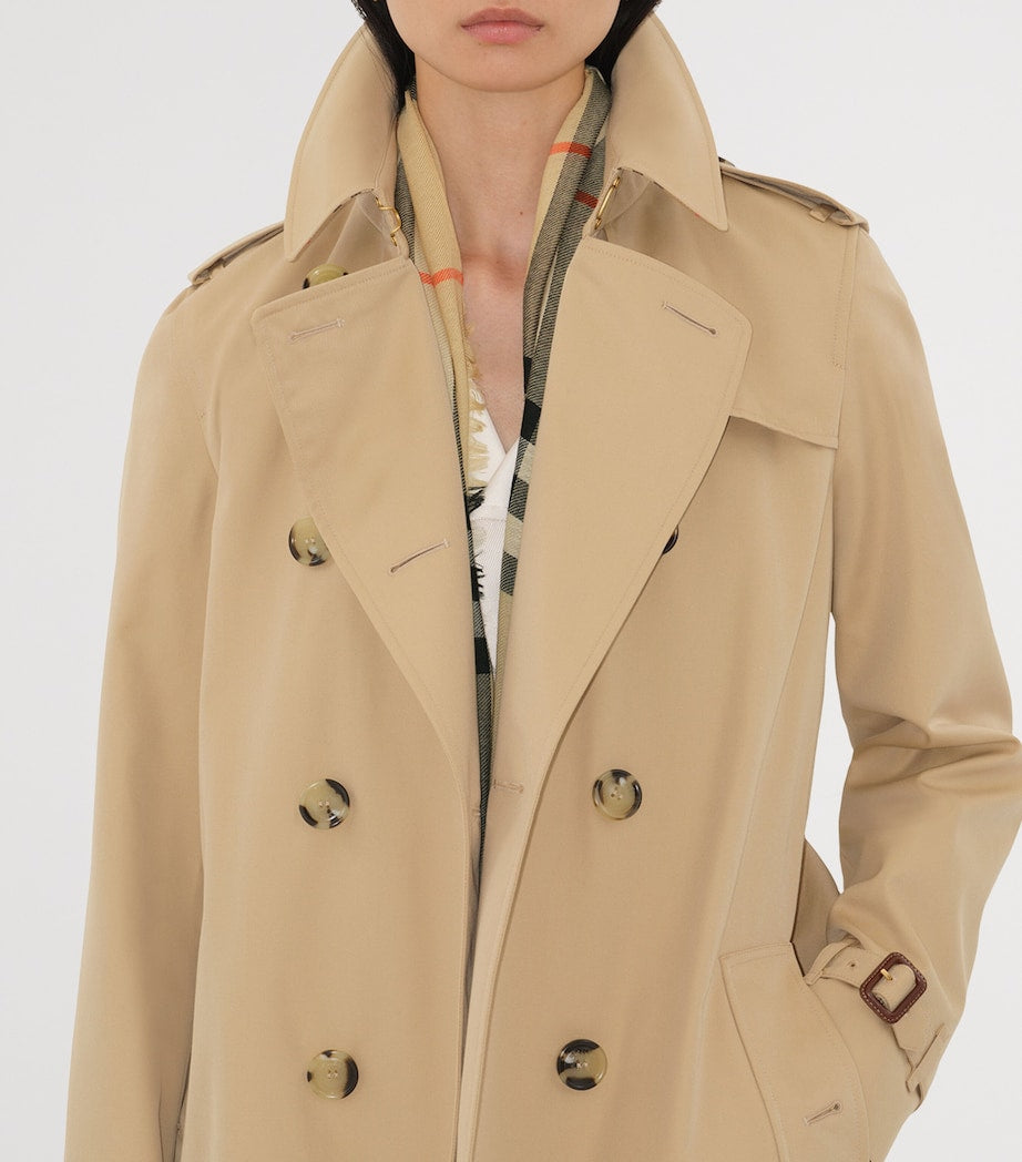 Gabardine Long Kensington Heritage Trench Coat HONEY