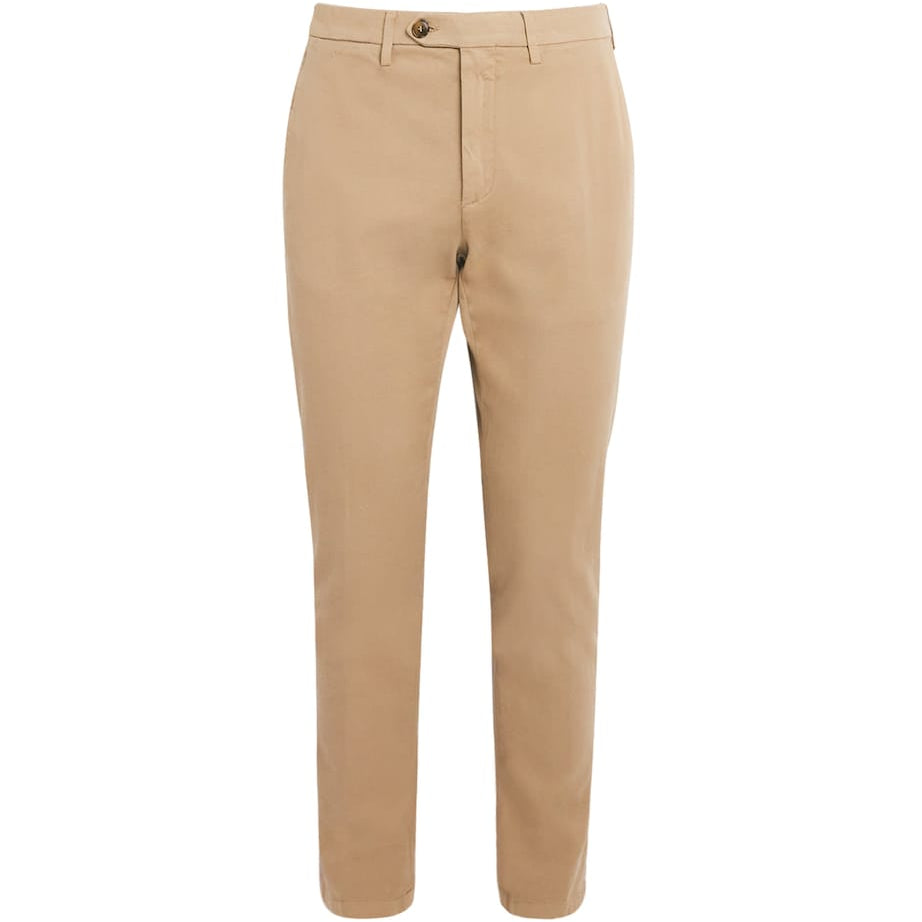 Stretch-Cotton Straight Chinos