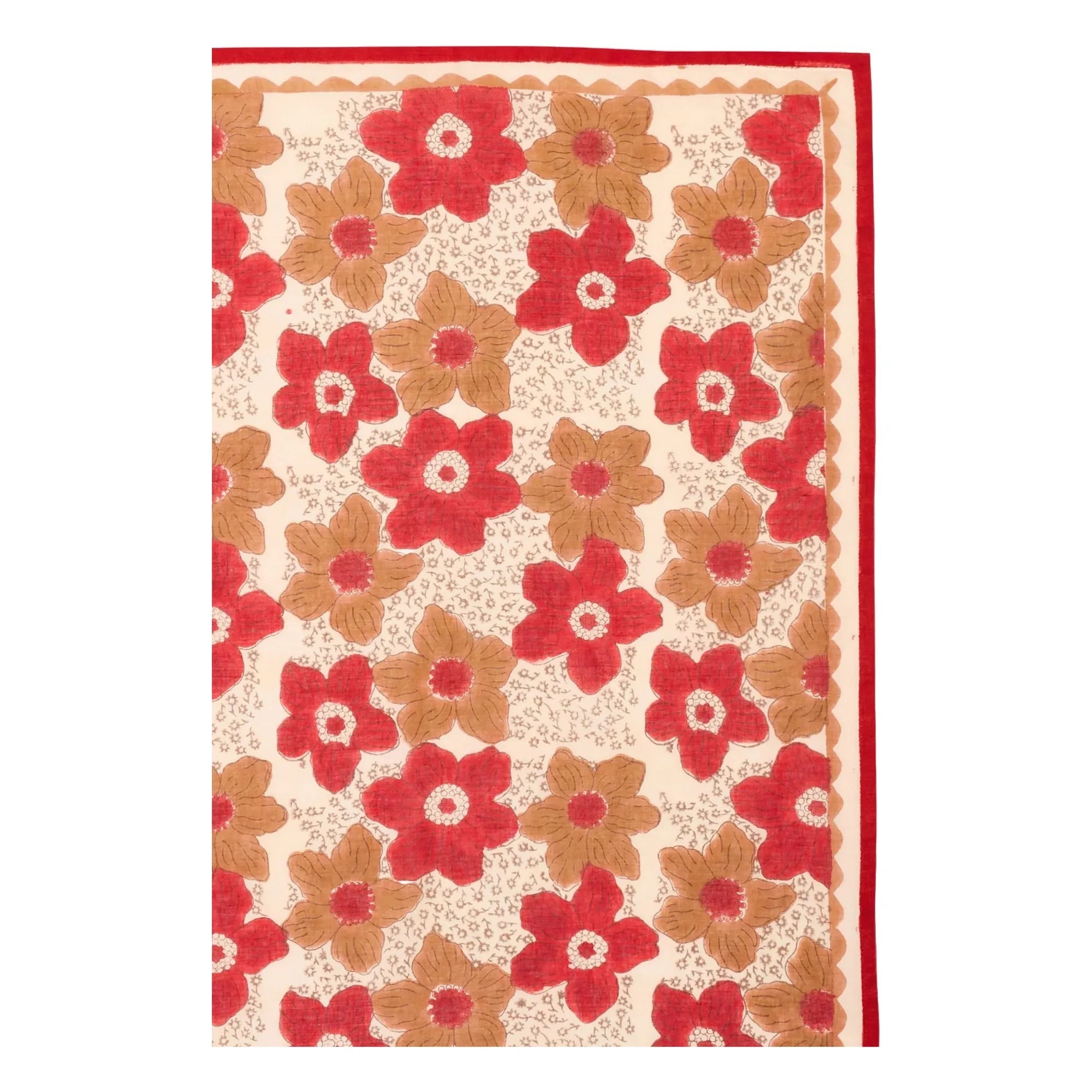 Apaches - Large Dupatta Flowers Scarf | Brown