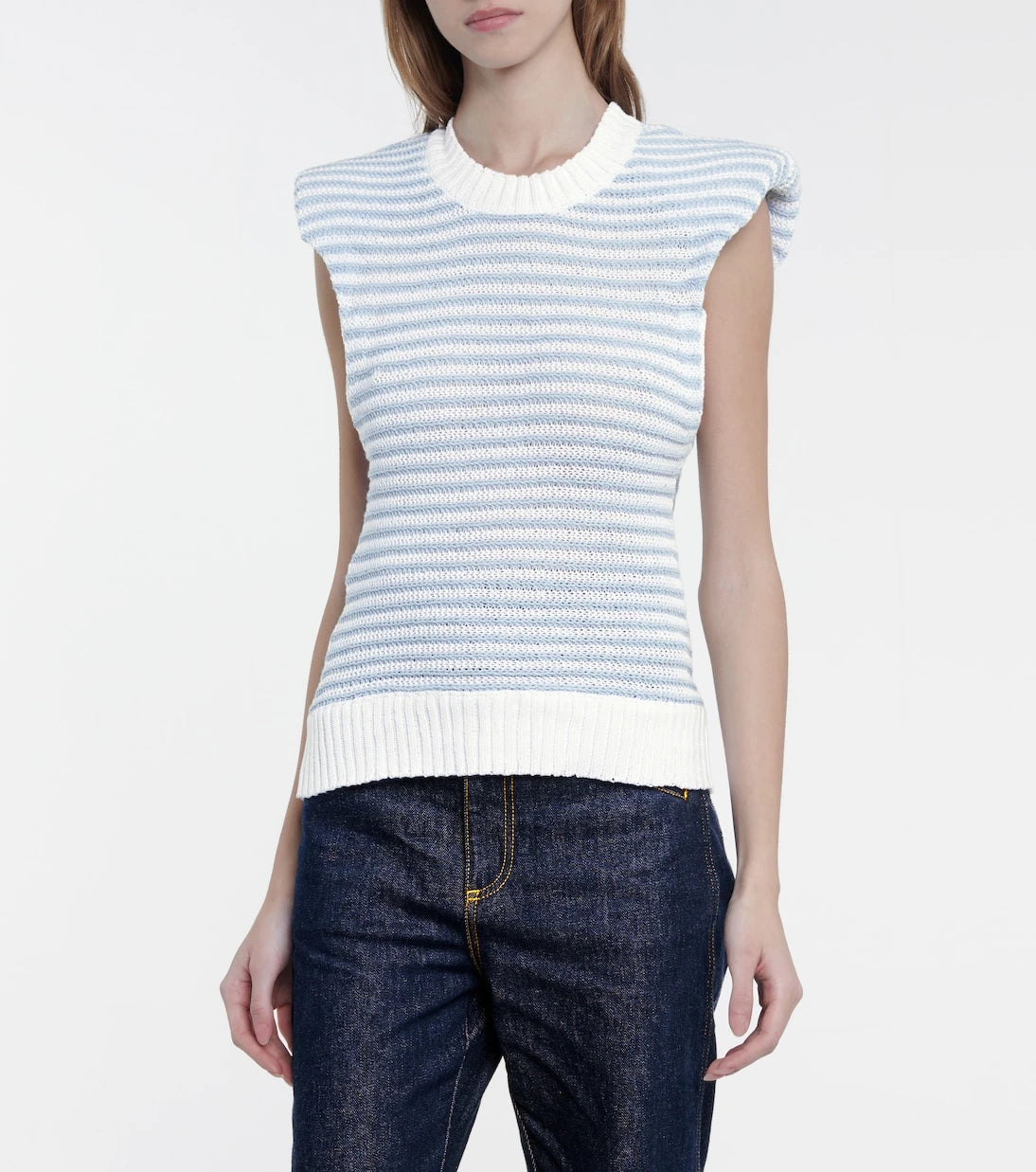Philosophy di Lorenzo Serafini - Striped cotton-blend top