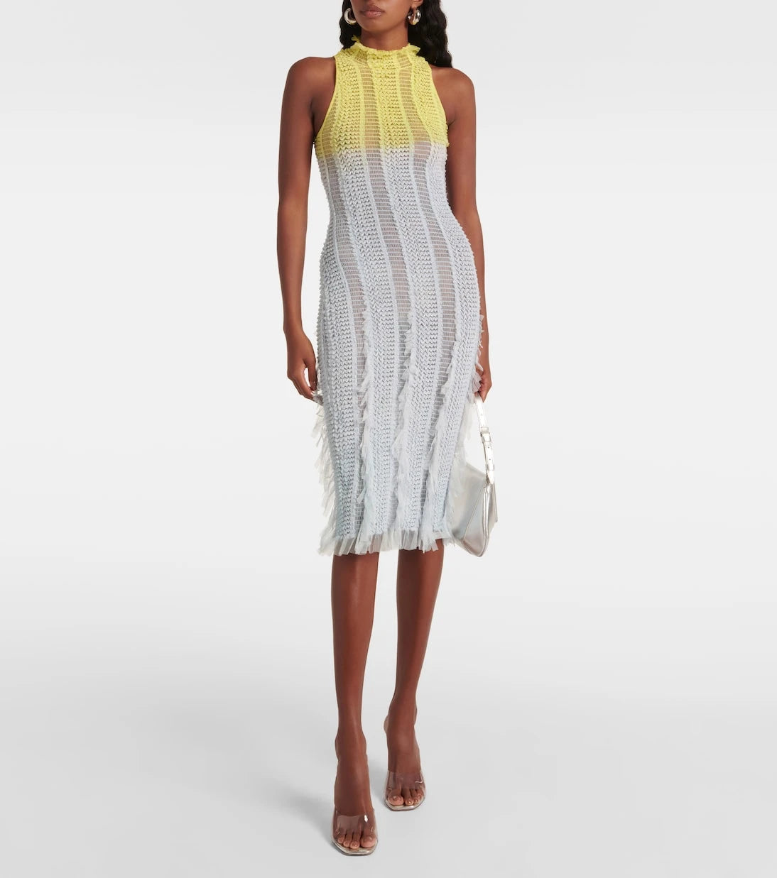 Roberta Einer - Angel ombré knitted midi dress
