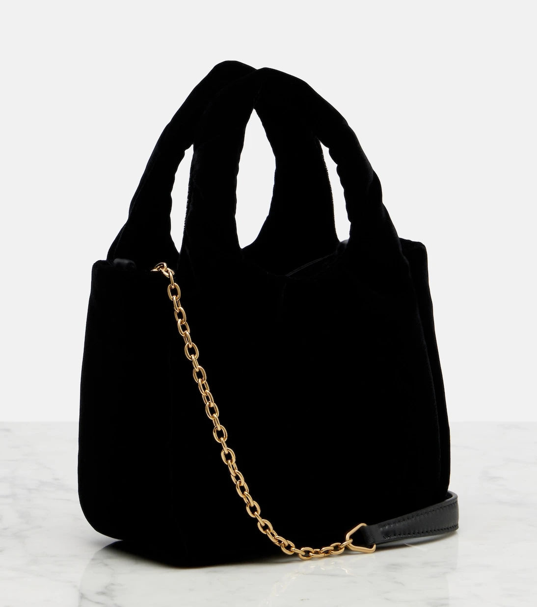 Prada - Mini velvet top-handle bag