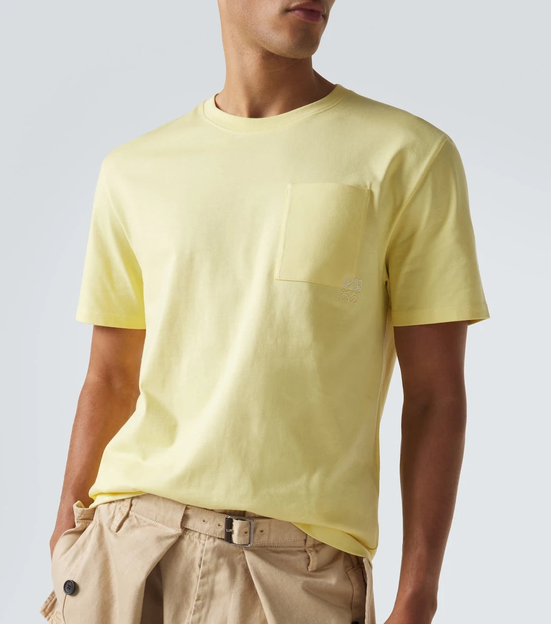 Loewe - Logo embroidered cotton T-shirt