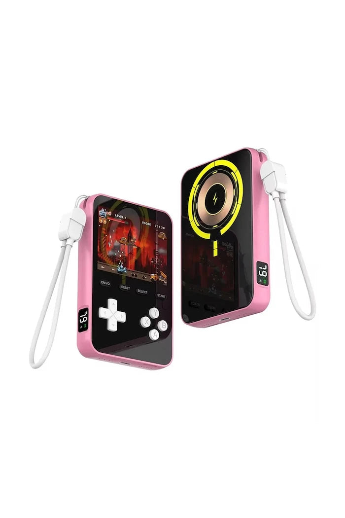 Reset Club Powerbank Gaming Dahili Oyun Konsollu Tam Şarj Cihazı 7,5 × 2 × 11,5 cm