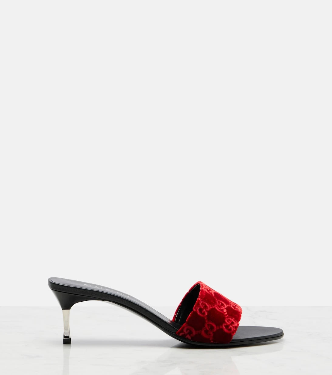 Gucci - GG velvet mules