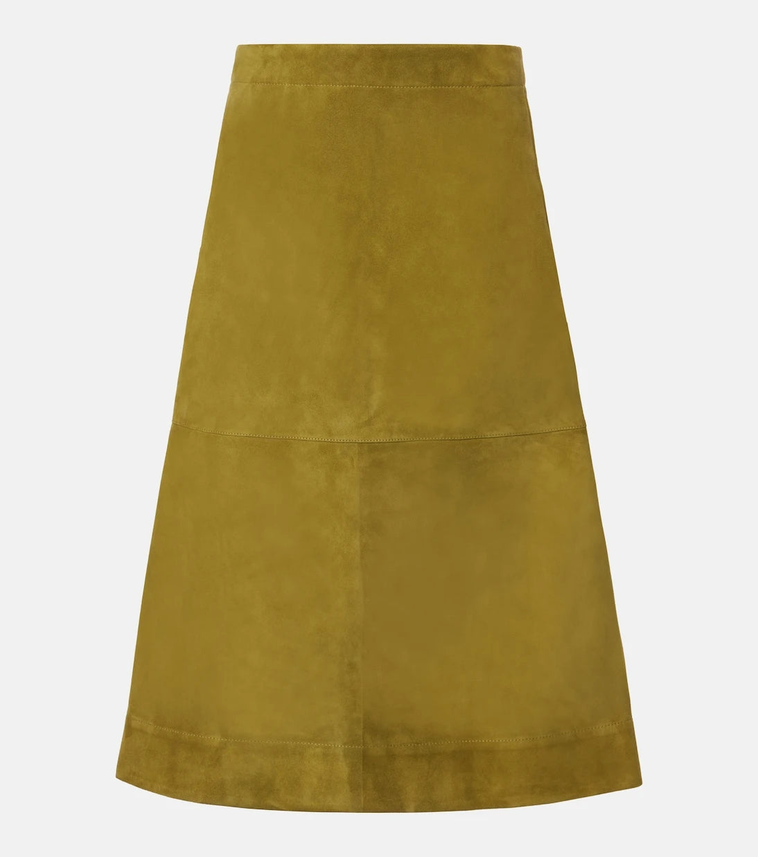 Bottega Veneta - Suede midi skirt