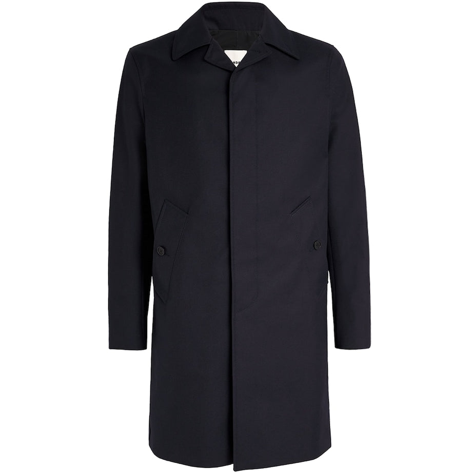 Sandro Paris Blue Twill Mac Jacket