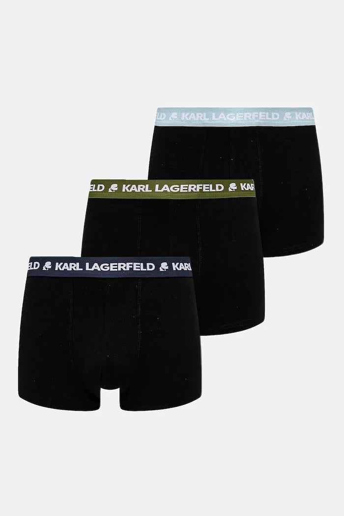 Karl Lagerfeld erkek pamuk ve elastan boxer 3'lü
