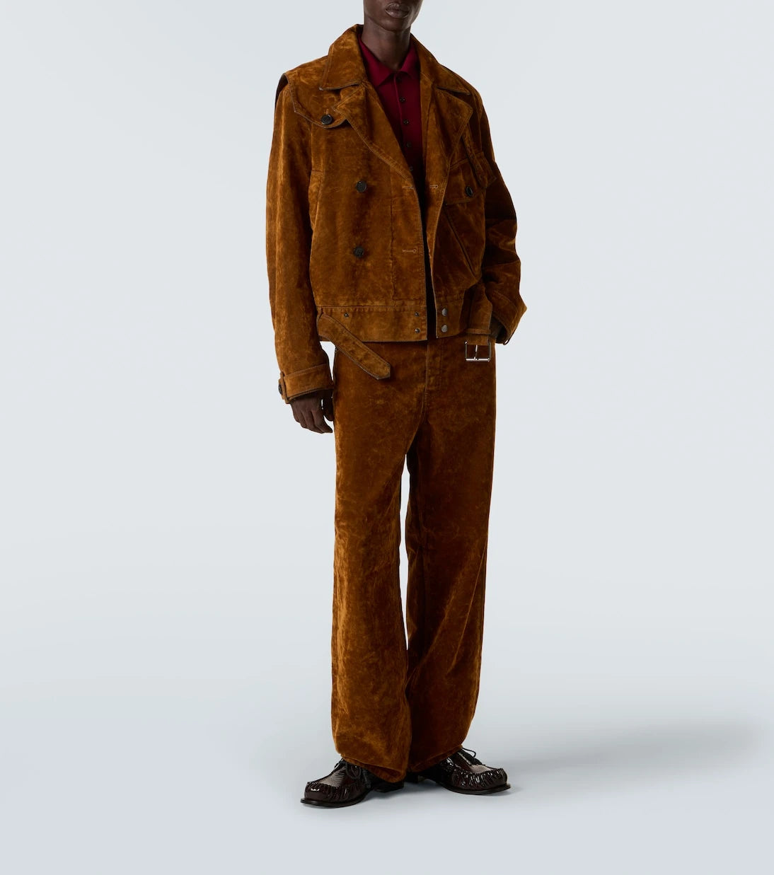 Dries Van Noten - Vassel belted cotton biker jacket