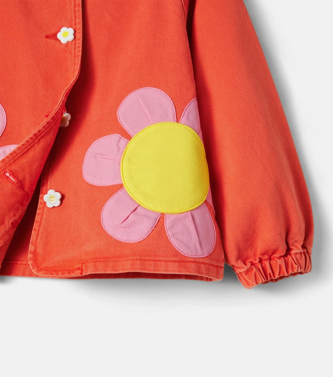 Stella McCartney Kids - Floral-appliqué denim jacket