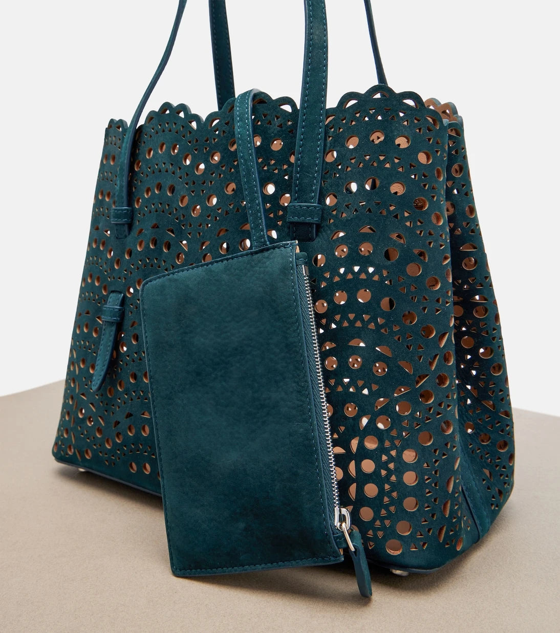 Alaïa - Le Mina 25 Vienne Wave leather tote bag