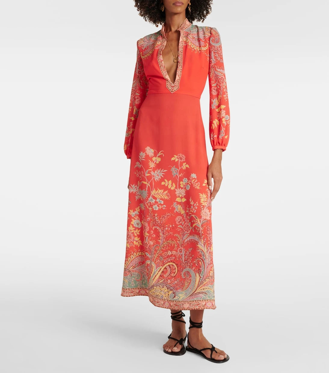 Etro - Printed midi dress