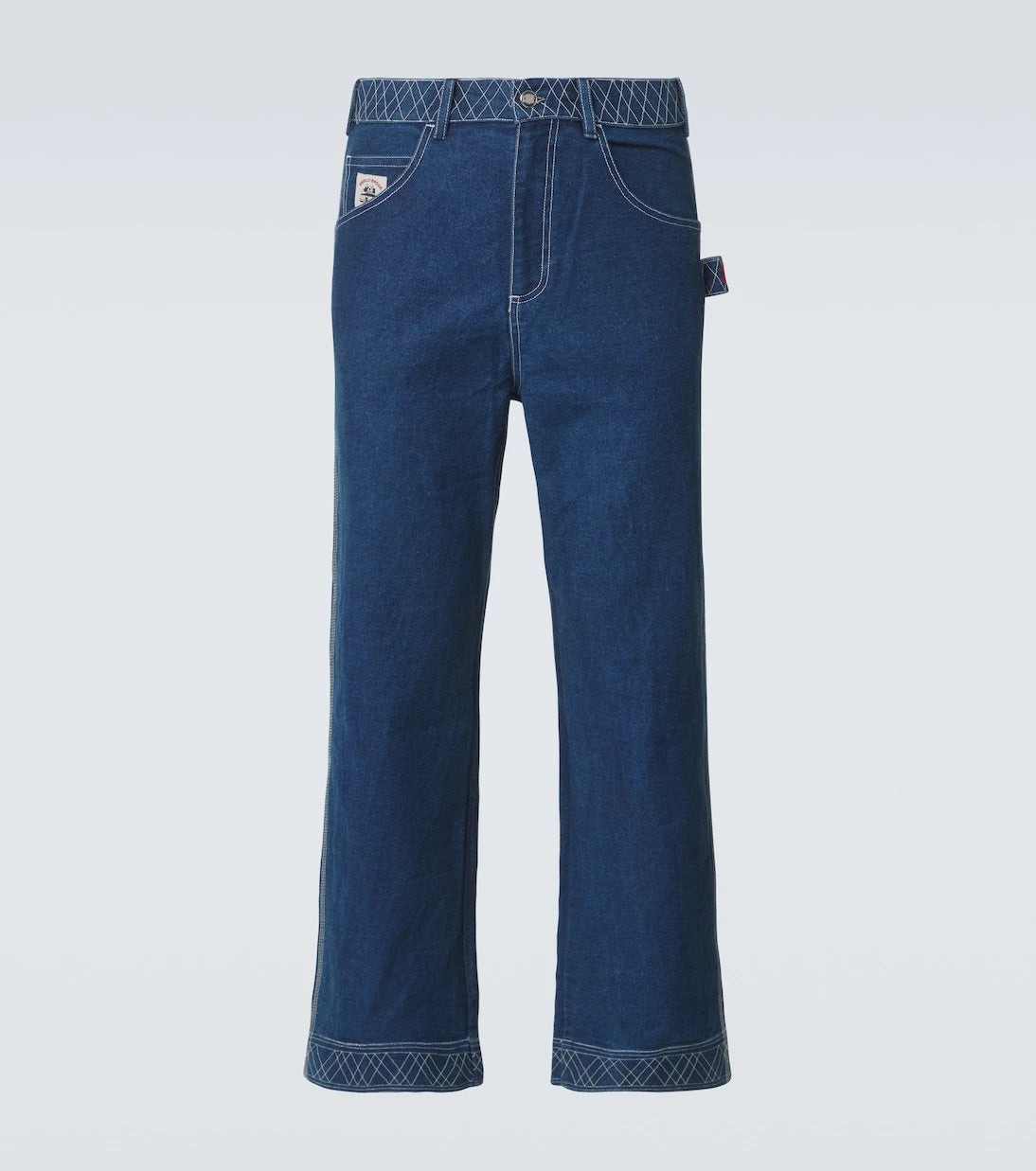 Bode - Knolly Brook embroidered wide-leg jeans